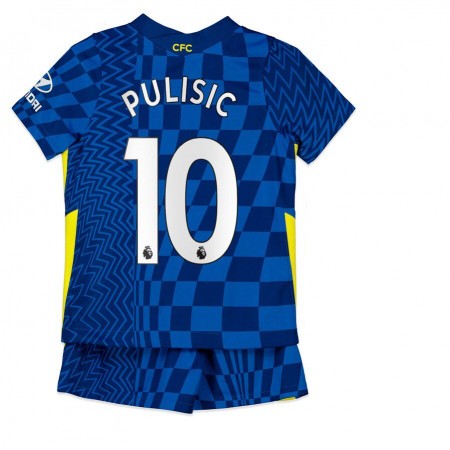 Billiga Fotbollströjor Chelsea Christian Pulisic 10 Barn Hemma tröja 2021/22 Kortärmad
